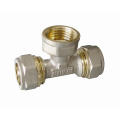 Ktm Pipe Fittings of Tee Female for Pert-Al-Pert Pipe, Pex-Al-Pex Pipe, Aluminium Plastic Pipe, Laser HDPE Pipe, Overlap Pipe for Hot Water and Cold Water